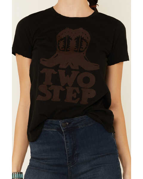 Image #3 - Bandit Women's Two Step Boots Short Sleeve Graphic Tee , Rust Copper, hi-res