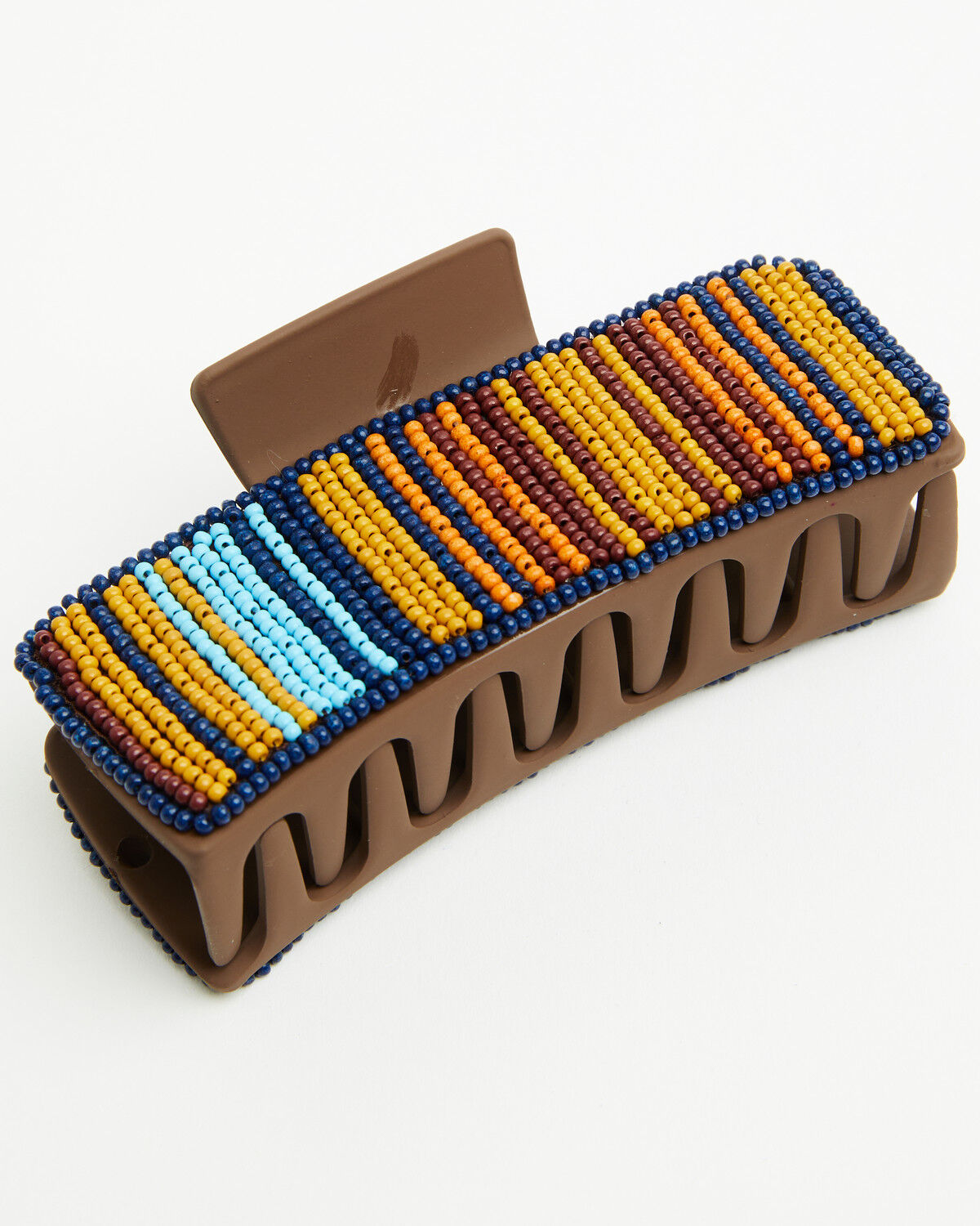 Image #2 - Idyllwind Women's Sumner Serape Seed Bead Hairclip, Brown, hi-res