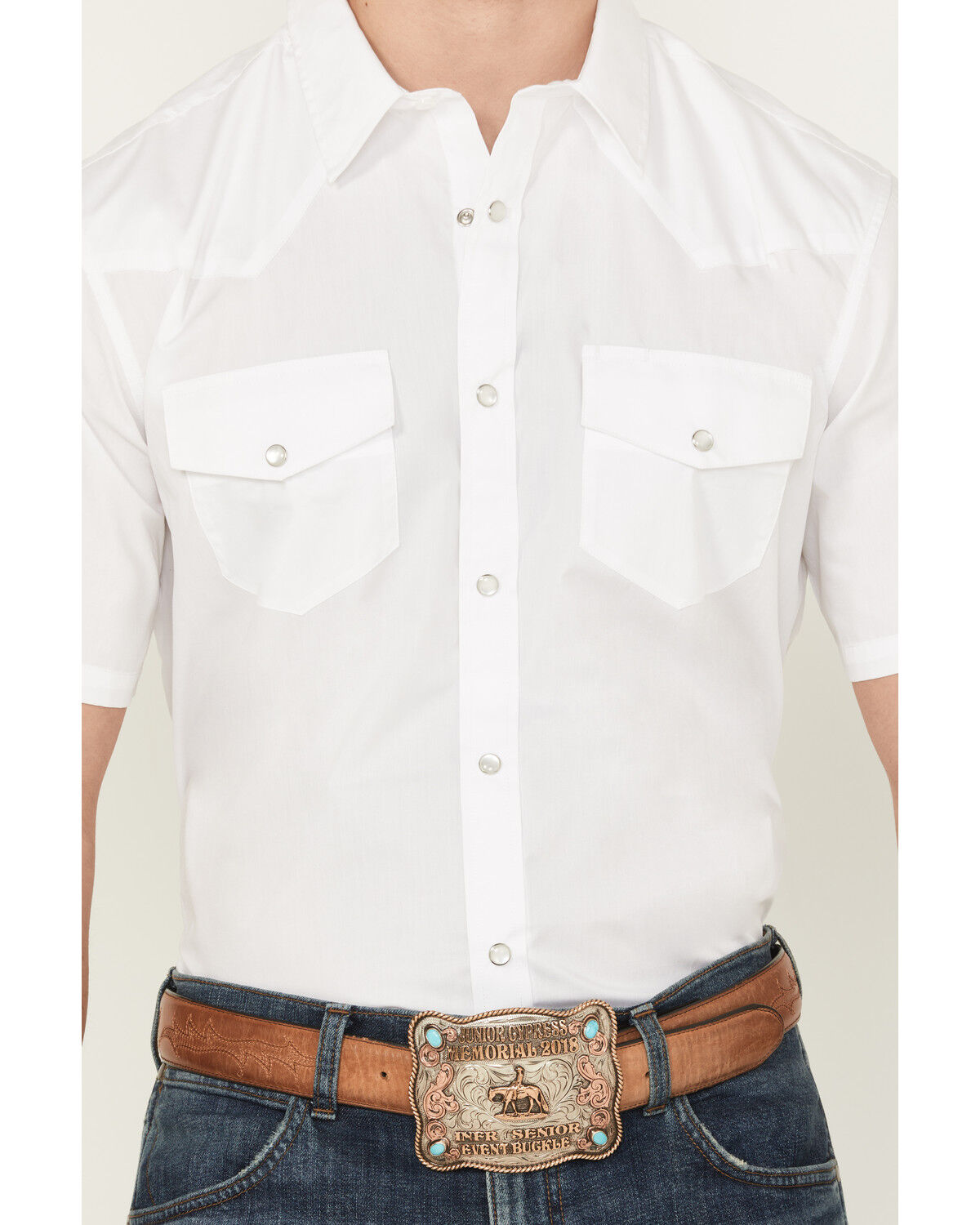 Image #3 - Gibson Men's White Water Short Sleeve Shirt - Tall, White, hi-res