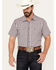 Image #1 - Gibson Trading Co Men's Pointed Arrow Plaid Short Sleeve Western Snap Shirt, White, hi-res