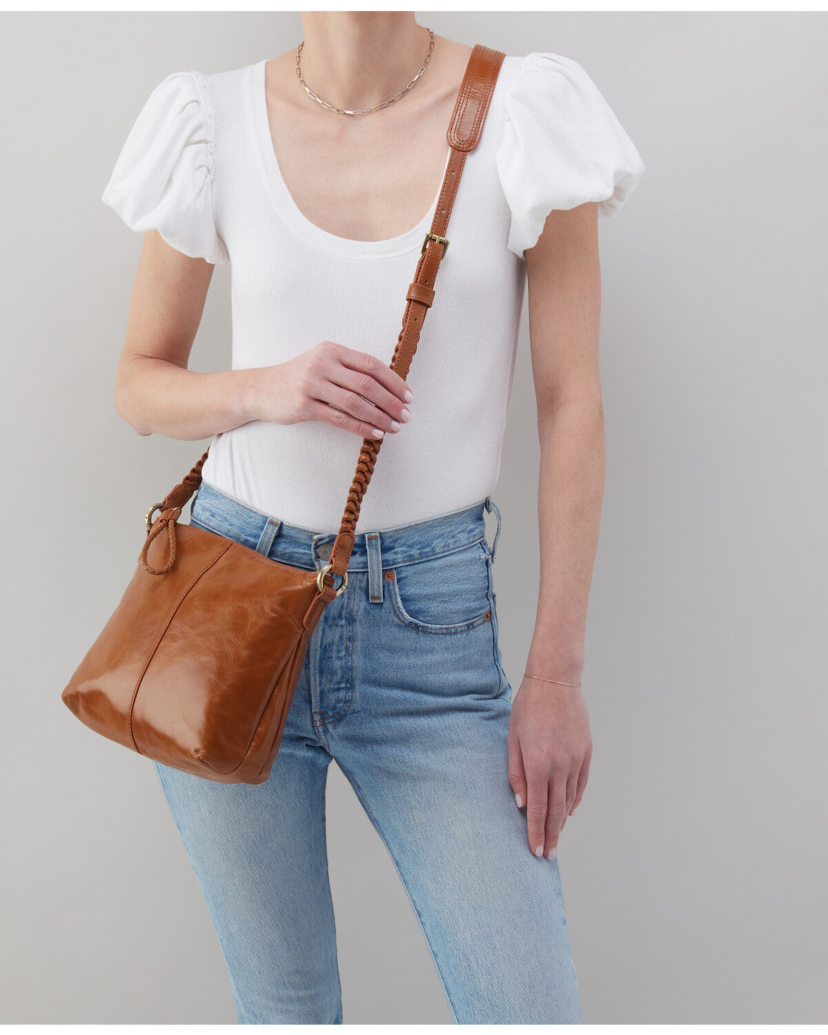 Image #3 - Hobo Women's Lasso Medium Crossbody Bag, Brown, hi-res