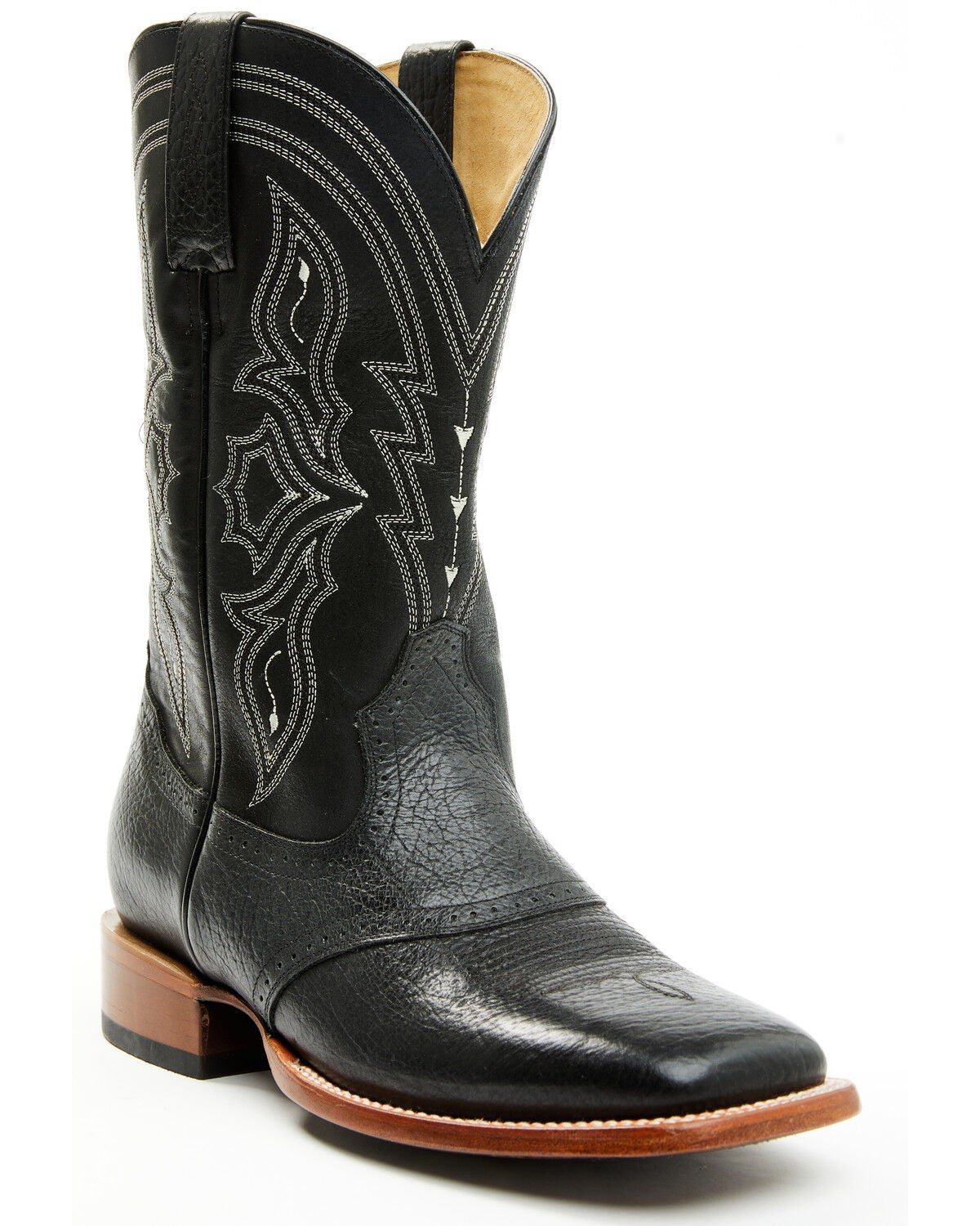 Cody James Men's Ashland Western Boots - Broad Square Toe, Black, hi-res