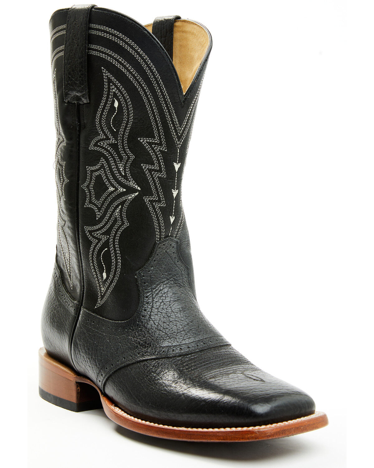 Image #1 - Cody James Men's Ashland Western Boots - Broad Square Toe, Black, hi-res