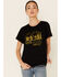 Image #1 - Cut & Paste Women's Not All Those Who Wander Are Lost Graphic Short Sleeve Tee, Black, hi-res