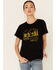 Cut & Paste Women's Not All Those Who Wander Are Lost Graphic Short Sleeve Tee , Black, hi-res