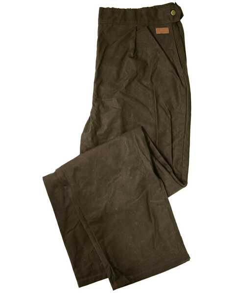 Outback Trading Co. Men's Oilskin Cotton Pants, Brown, hi-res