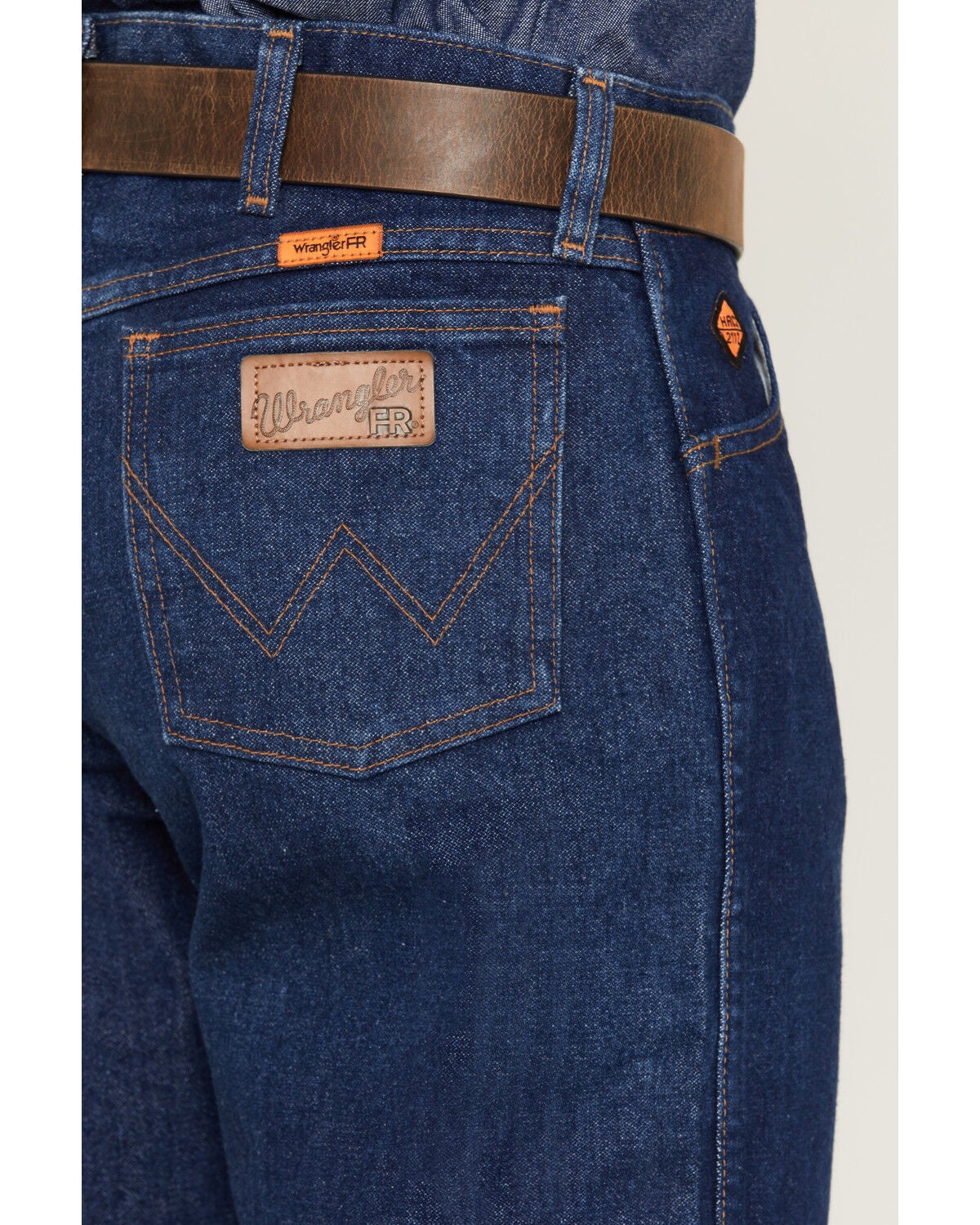 Image #4 - Wrangler Men's FR Original Fit Work Jeans, Denim, hi-res