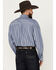 Image #4 - George Strait by Wrangler Men's Striped Long Sleeve Button-Down Western Shirt - Big , Blue, hi-res