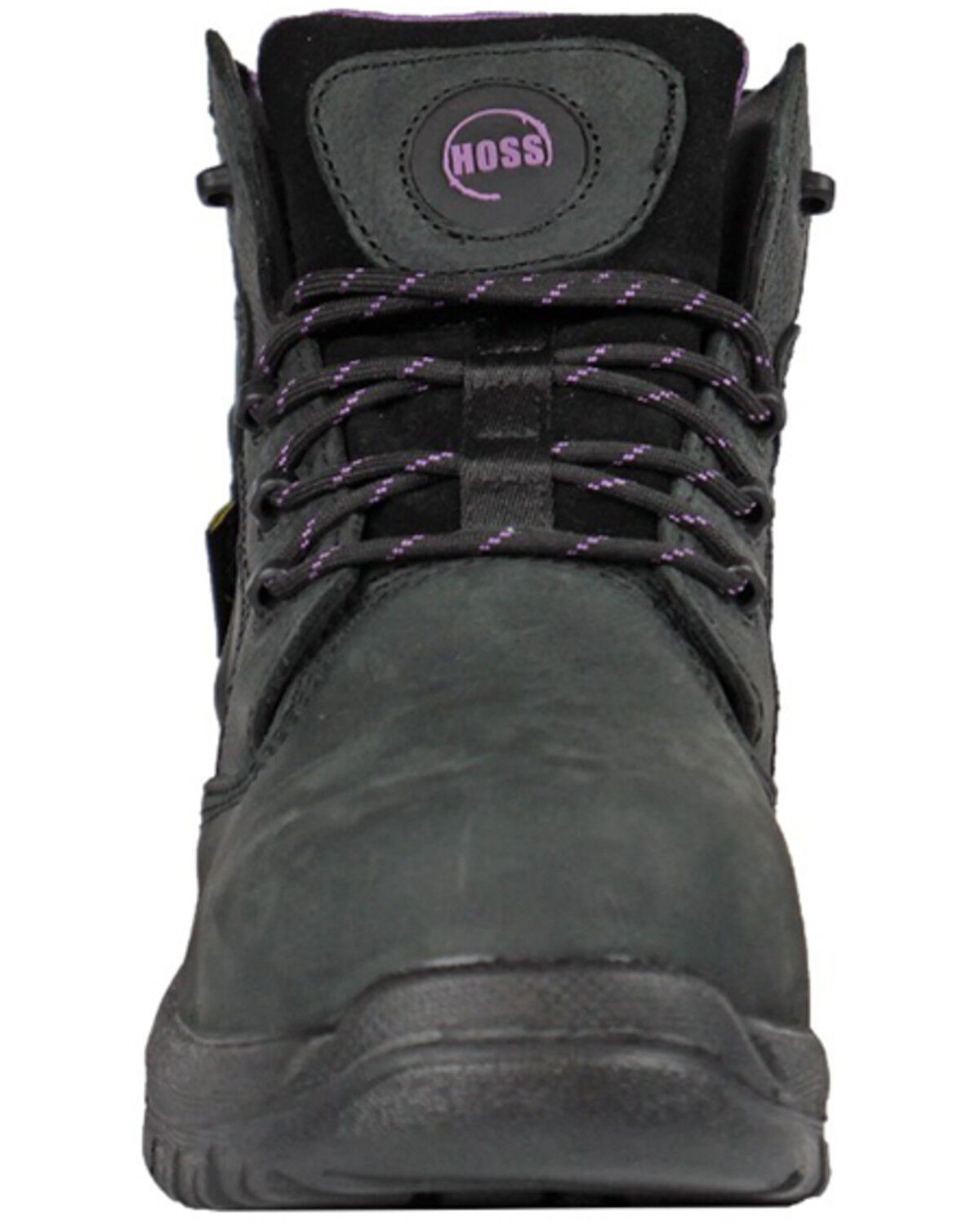 Image #4 - Hoss Women's 6" Waterproof Metguard Work Boots - Composite Toe, Black, hi-res