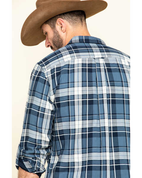 Image #5 - Pendleton Men's Fairbanks Plaid Button Long Sleeve Western Shirt , Blue, hi-res