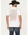 Image #1 - Howitzer Men's Never Americana Short Sleeve Graphic T-Shirt, White, hi-res