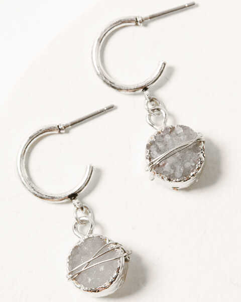 Image #3 - Shyanne Women's Semi-Precious Dangle Earrings - 3-Set, Silver, hi-res