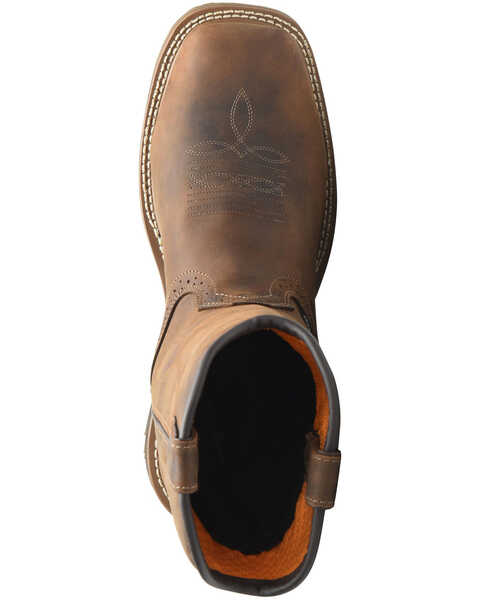 Image #5 - Carolina Men's Anchor Waterproof Western Work Boots - Composite Toe, Brown, hi-res