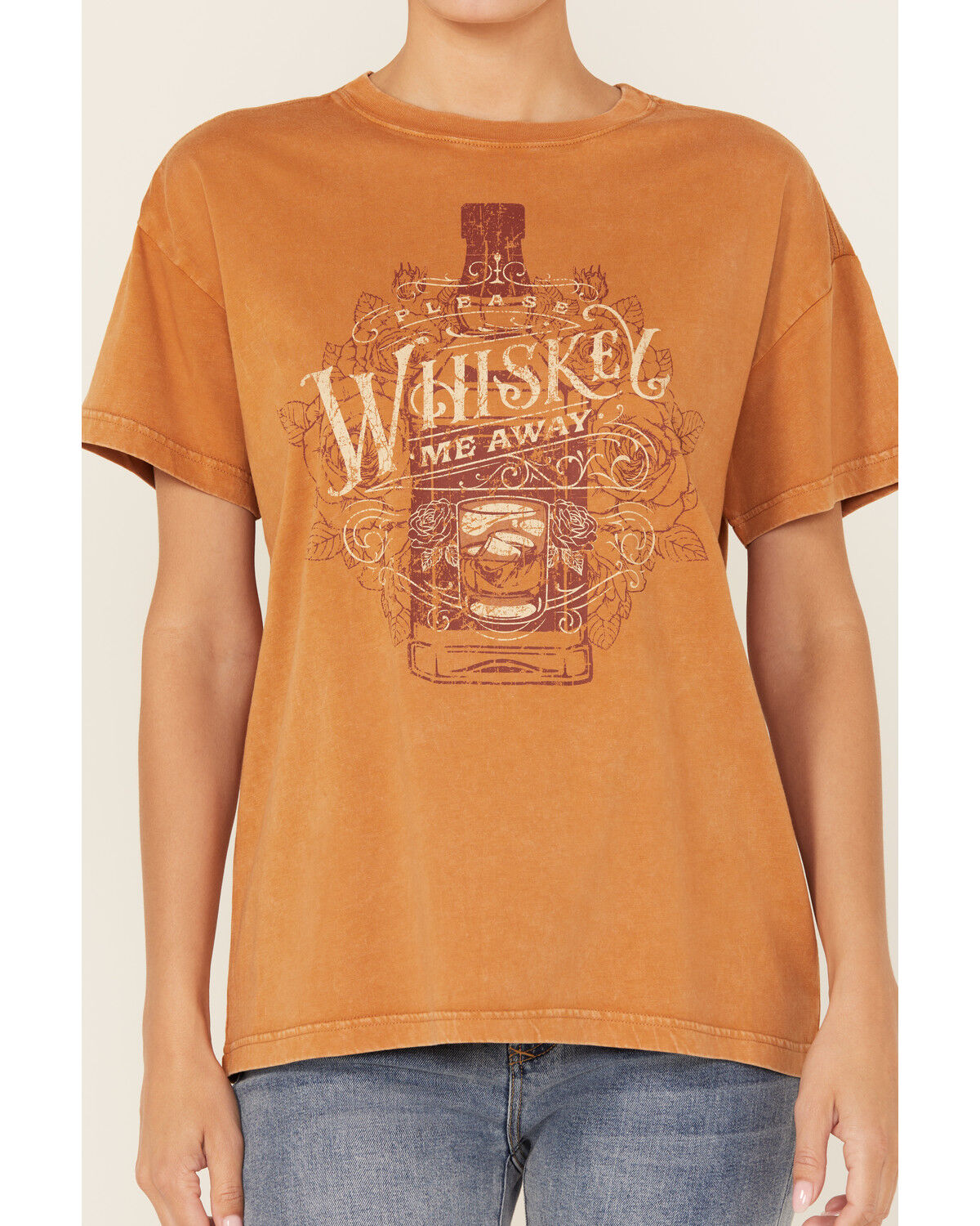 Image #3 - Cleo + Wolf Women's Whiskey Me Away Short Sleeve Graphic Tee, Caramel, hi-res