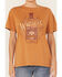Image #3 - Cleo + Wolf Women's Whiskey Me Away Short Sleeve Graphic Tee, Caramel, hi-res