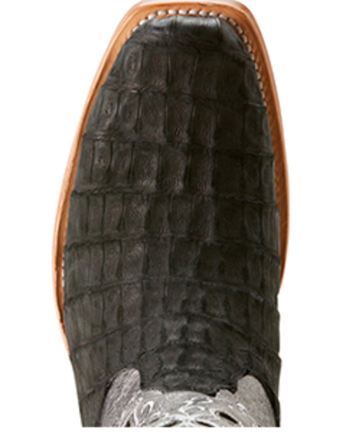 Image #4 - Ariat Women's Futurity Exotic Caiman Western Boots - Square Toe, Black, hi-res