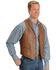 Image #1 - Scully Men's Whipstitch Lamb Leather Vest, Tan, hi-res