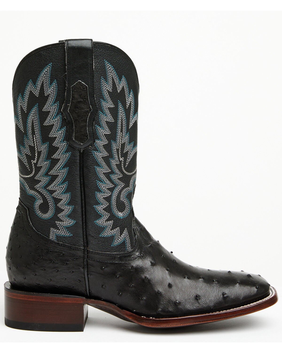 Image #2 - Cody James Men's Buzzard Exotic Full Quill Ostrich Western Boots - Broad Square Toe, Black, hi-res