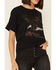 Wondery Women's Black Wild States Of America Graphic Tee , Black, hi-res