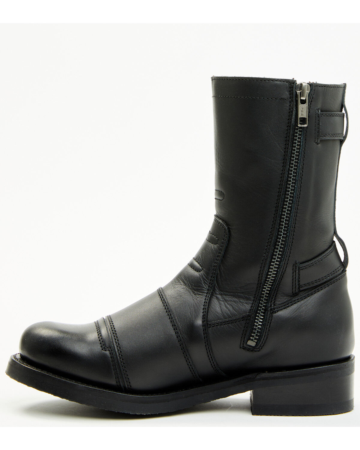 Image #3 - Sendra Women's Juno Motorcycle Boots - Round Toe, Black, hi-res