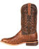 Durango Men's Wheat Brown Exotic Full-Quill Ostrich Western Boots - Square Toe, Brown, hi-res