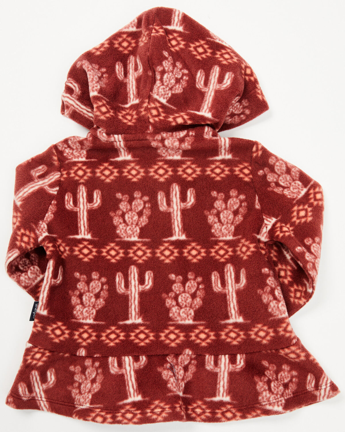 Image #3 - Wrangler Toddler Girls' Cactus Print Hooded Jacket, Rust Copper, hi-res