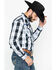 Cowboy Hardware Men's Block Plaid Long Sleeve Western Shirt , Black, hi-res