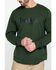  Hawx Men's Green Graphic Thermal Long Sleeve Work T-Shirt , Green, hi-res