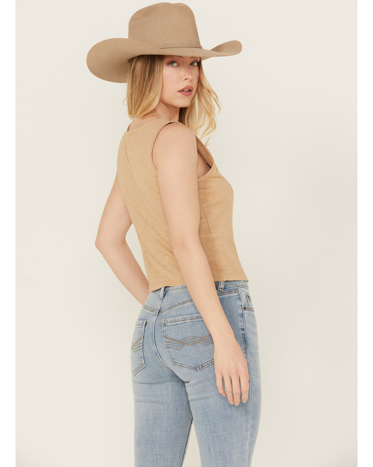 Image #4 - Idyllwind Women's Oriel Bustier Tank, Wheat, hi-res