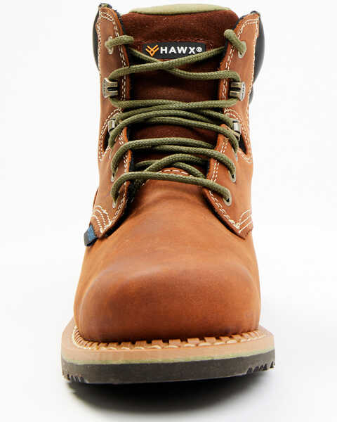 Image #4 - Hawx Women's Platoon Lace-Up Waterproof Work Boots - Soft Toe, Brown, hi-res