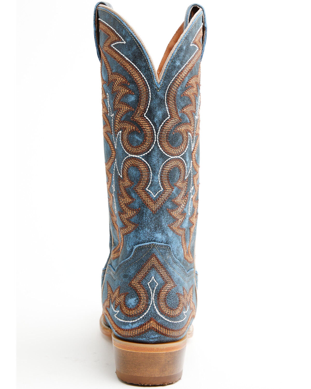 Image #5 - Dan Post Men's Triton Western Boots - Snip Toe, Blue, hi-res