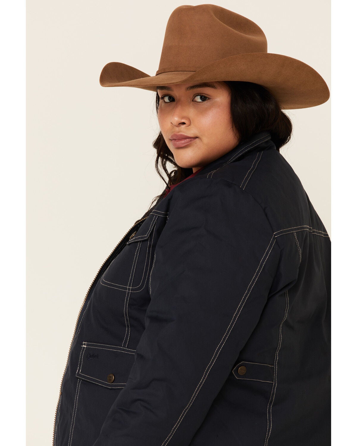 Image #5 - Outback Trading Co. Women's Contrast Stitch Lightweight Insulated Jacket - Plus, , hi-res