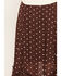 Image #4 - Wild Moss Women's Polka Dot Ruffle Midi Skirt, Brown, hi-res