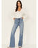 Image #1 - Idyllwind Women's Burch Light Wash High Risin Snap Trouser Jeans, , hi-res