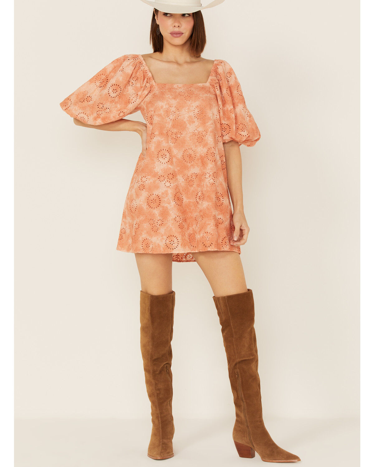 Image #2 - Jen's Pirate Booty Women's Ashbury Mini Dress, Peach, hi-res