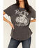 Image #3 - Blended Women's Road Trip Rhinestone Bolt Short Sleeve Graphic Tee, Black, hi-res