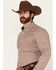 Image #2 - RANK 45&reg; Men's Wallace Geo Print Long Sleeve Button-Down Stretch Western Shirt, Ivory, hi-res