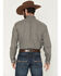 Image #4 - Cinch Men's Geo Print Long Sleeve Button-Down Western Shirt, Brown, hi-res