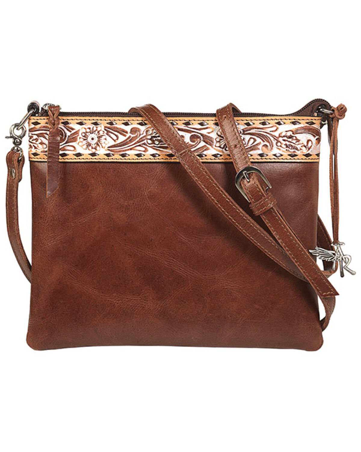 Image #1 - Angel Ranch Women's Daisy Crossbody, Brown, hi-res