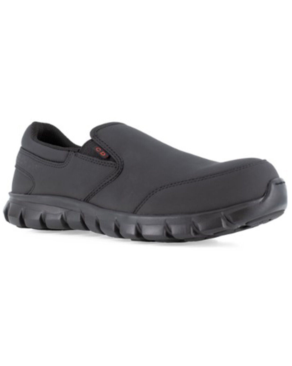 Reebok Men's Sublite Cushion Work Shoes - Composite Toe, Black, hi-res