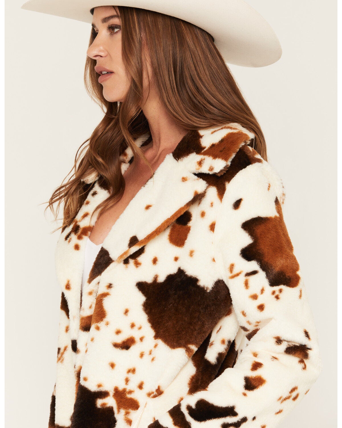Image #2 - Becca Women's Faux Pony Fur Coat, Multi, hi-res