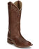 Image #1 - Justin Women's Stella Western Boots - Broad Square Toe , Tan, hi-res