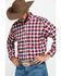 Image #4 - Ariat Men's Elzerman Performance Flannel Long Sleeve Western Shirt , Burgundy, hi-res