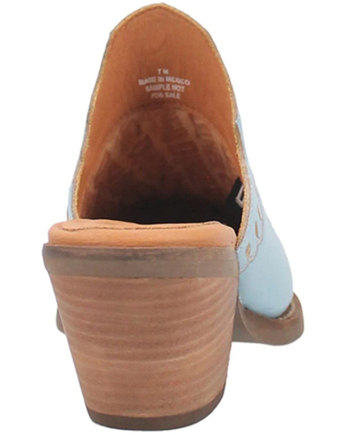Image #5 - Laredo Women's Wildflower Mules - Snip Toe, Blue, hi-res