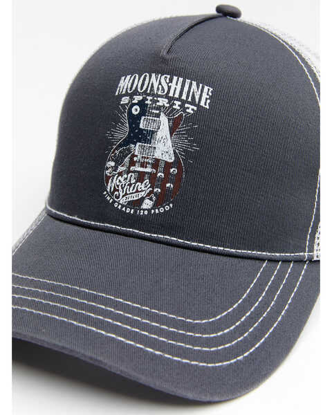 Moonshine Spirit Men's Flag Guitar Mesh Cap , Grey, hi-res