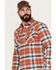 Image #2 - Pendleton Men's Wyatt Plaid Long Sleeve Snap Western Shirt, Red, hi-res