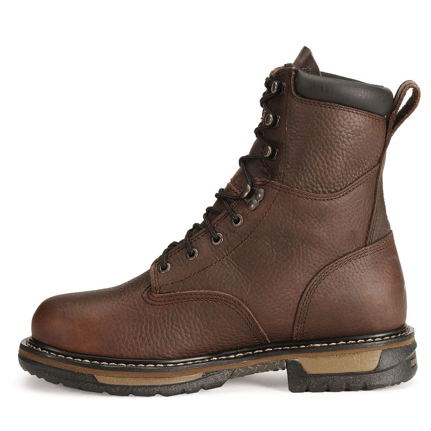 Image #3 - Rocky Ironclad 8" Waterproof Work Boots, Bridle Brn, hi-res
