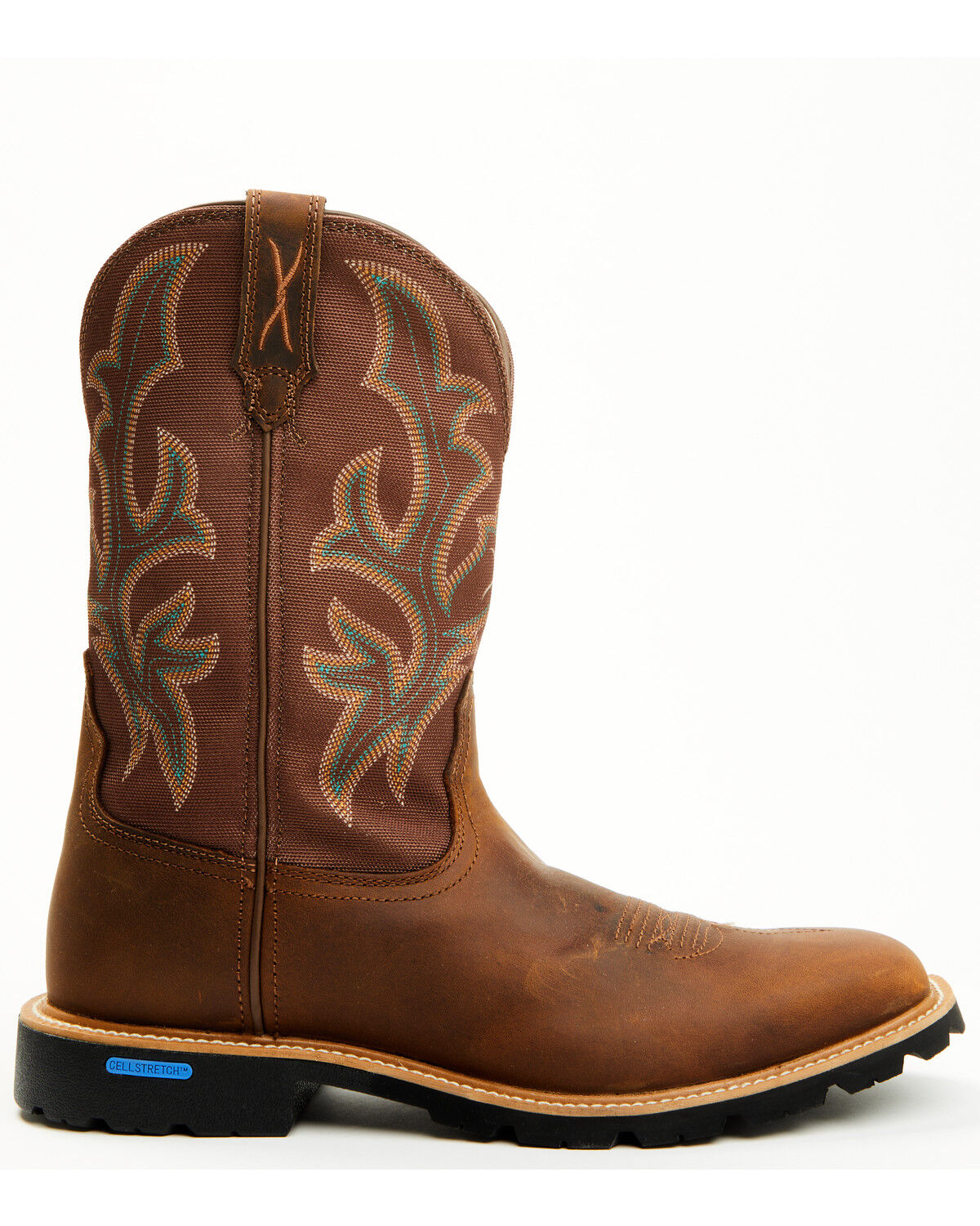 Image #2 - Twisted X Men's 11" Tech X™ Performance Western Boots - Broad Square Toe, Brown, hi-res