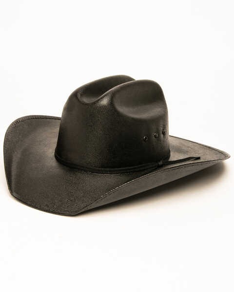 Cody James Kids' Straw Cowboy Hat, Black, hi-res