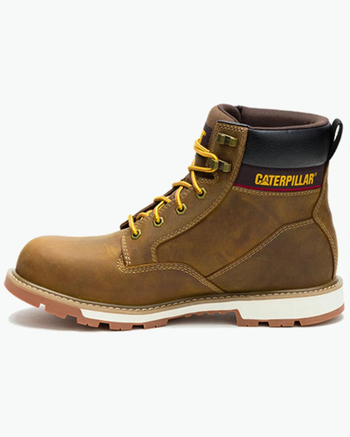 Image #3 - CAT Workwear Men's 67" 247 Work Boots - Steel Toe, Brown, hi-res